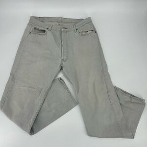 Vintage Levi's 501 XX Jeans Men's 34 X 32 Gray Denim Straight Leg Button Fly